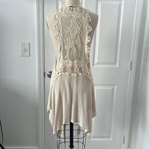 Beach cover up knitted bone M/L